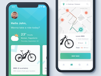 cien detective Aplastar vistas app para pedir bicicleta | Kevin Melgarejo
